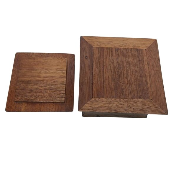 Handmade Koa Wooden Decorative Trinket Box With Lid - Picture 5 of 10